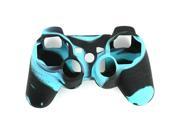 THZY Black and Blue Silicon Protective Skin Case Cover for Sony Playstation PS3 Remote Controller