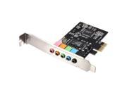 THZY PCI Express PCI E 5.1 Channel 3D Audio 6 Channels Digital Sound Card For win XP
