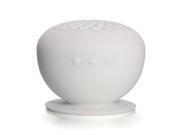 SODIAL Bluetooth 3.0 Sucker Speaker Music Box Waterproof 10 m Silicone White