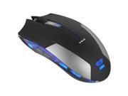 THZY Generic 2.4GHz Blue LED Wireless Optical Gaming Mouse 500 1000 1800 DPI For Laptop PC Desktop Black