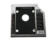 SODIAL Universal Hard Drive Tray 9.5mm SATA to SATA 2nd HDD Caddy for HP Compaq Dell MacBook Pro