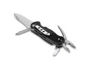 Sodial Stainless Steel Multifunction Knife Folding Knife Outdoor Multitool Multitool Pliers Screwdriver Bottle Opener With Led Lamp image
