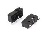 THZY Black Push Button Actuator Limit Micro Switch 2 Pieces