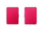 THZY Magnetic PU Leather Cover Case slim for Amazon Kindle Paperwhite Cross pattern Rose red