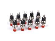 THZY Mini Momentary Push Button Switch for Model Railway Hobby 7mm Pack of 10 Red