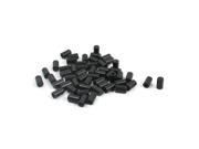 THZY 50Pcs Micro Tactile Pushbutton Switch Cap Cover Protector Black 6x10mm