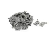 THZY 50Pcs 35mm DIN Rail Terminal Block End Stopper Mounting Clips