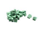 THZY 20 Pcs 5.08mm 3 Way PCB Mount Screw Terminal Block for 14 22 AWG Wire