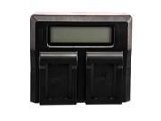 THZY Dual Channel LCD Display Charger for Sony NP FW50 Batteries