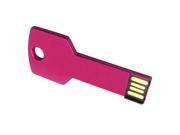 SODIAL 64GB USB2.0 Metal Thin Key Flash Memory Stick Pen Drive Thumb U Disk Storage Rose Red
