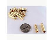 THZY Gold Plated 4mm Bullet Connectors 10 Pairs 10 Male 10 Female