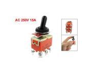 THZY 15A 250VAC on off on 3 Position DPDT Toggle Switch with Waterproof Boot