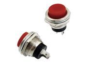 THZY 5 x Momentary SPST NO Red Round Cap Push Button Switch AC 125V 3A