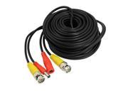 THZY 15m CCTV Camera Security Video Power Cable BNC to DC Connector