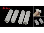 THZY SODIAL R 4 Pcs AAA to AA Battery Cell Converter Adaptor Cylindrical Case Holder