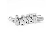 THZY Stainless Steel Advertising Nail Screw Glass Standoff 12 x 20mm 15 Pcs