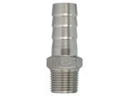 THZY NPT stainless steel connector external thread barb hose nozzle Hose Measurement 3 8 inch x 15mm