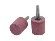 THZY 2 Pcs Pink Cylindrical Mounted Grinding Stones for Rotary Tool
