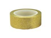 THZY 2 x 10M Glitter Washi Tape Stick Self Adhesive Decorative Decora Craft DIY Paper golden
