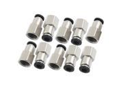 THZY 10 Pcs 1 4 PT Female Thread 6mm Push In Joint Pneumatic Quick Fittings