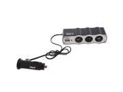 THZY Three-Way Car Cigarette Lighter Socket Splitter w/ USB Port THZY Three-Way Car Cigarette Lighter Socket Splitter w/ USB Port
