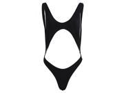 THZY Sexy Swimwear Women s Bandage Halter One piece Swimsuit Black S