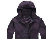 THZY Outdoor Unisex Cycling Running Waterproof Windproof Jacket Rain Coat Purple 3XL