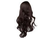 THZY Ladies Stunning Long Wave Wig Dark Brown