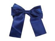 THZY Women s Bow Hair Clips Barrette Ponytail Holder Dark Blue