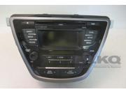 13 2013 Hyundai Elantra AM FM CD Radio Player Display OEM LKQ