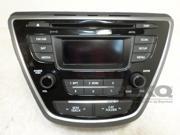2014 2015 2016 Hyundai Elantra AM FM CD Player Radio w Display OEM