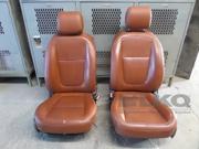 09 2009 Jaguar XF RH LH Brown Leather Front Seats With Entertainment OEM LKQ