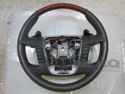 2011 Ford Flex Limited OEM Gray Leather Woodgrain Steering Wheel w Shifters