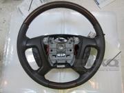 2013 Buick Enclave OEM Brown Leather Wood Grain Steering Wheel LKQ
