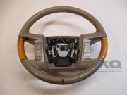 08 09 Lincoln MKZ Zephyr Leather Wood Steering Wheel w Audio Cruise OEM LKQ