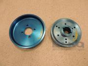 Aftermarket Blue Annodized Underdrive Pulleys for 2004 Ford Mustang GT 4.6L