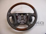 2008 Buick Enclave Leather Wood Steering Wheel w Audio Cruise Control OEM