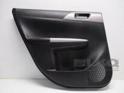 2010 Subaru Impreza STi Driver Rear Door Trim Panel OEM LKQ