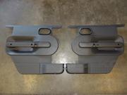 2009 Jeep Wrangler 4 Door Black Front Door Panels Pads Pair OEM LKQ