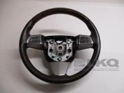 2011 Cadillac SRX Leather Wood Steering Wheel w Audio Cruise Control OEM LKQ