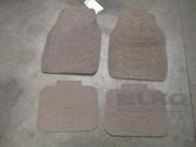 Aftermarket Kraco All Weather Rubber Floor Mats Front Rear Tan for 05 Maxima