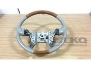 02 03 04 Seville Driver Steering Wheel Gray Leather With Woodgrain OEM