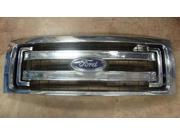 13 14 Ford F150 Front Grille Chrome Surround Black Mesh Backing OEM