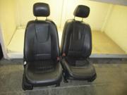 11 12 Ford Fusion Pair Black Leather Electric Front Seats w Airbags OEM LKQ