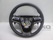 14 2014 Cadillac CTS Black Leather Driver Steering Wheel w Controls OEM LKQ