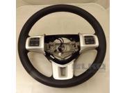 2013 Dodge Durango Driver Steering Wheel Black Leather OEM LKQ