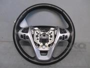 2013 Ford Explorer Driver Steering Wheel Black Leather Controls OEM LKQ