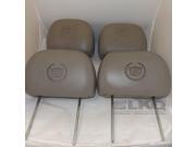 Cadillac Headrest Set of 4 Tan Leather Removed from 01 Tahoe LKQ