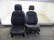 Chrysler 300 Pair 2 Leather Black Front Seats w Air Bags Airbags OEM LKQ