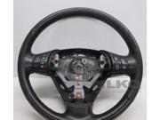 04 05 06 07 08 Mazda RX8 Black Leather Driver Steering Wheel w Controls OEM